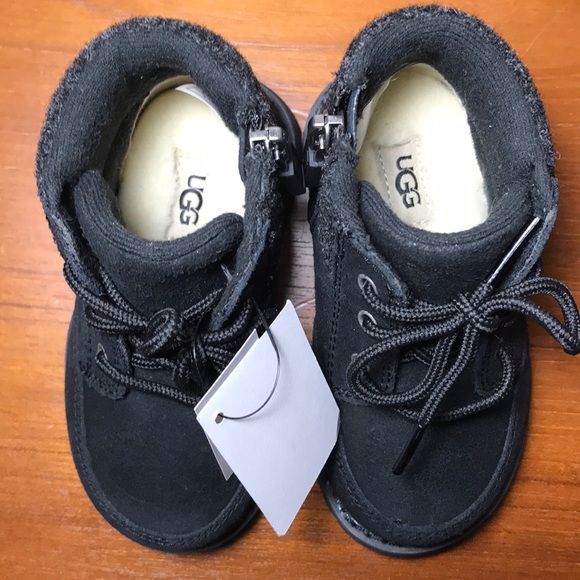 Ugg Baby Boots Kids size Black toddler boys 10 - Picture 6 of 6